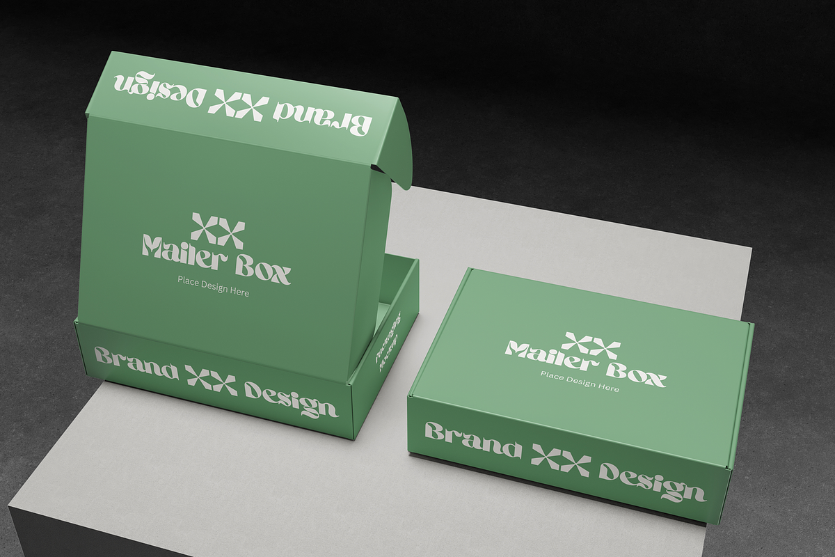Mailer Box Mockup, a Packaging Mockup by DSNA Mockup (Photo 5 of 5)
