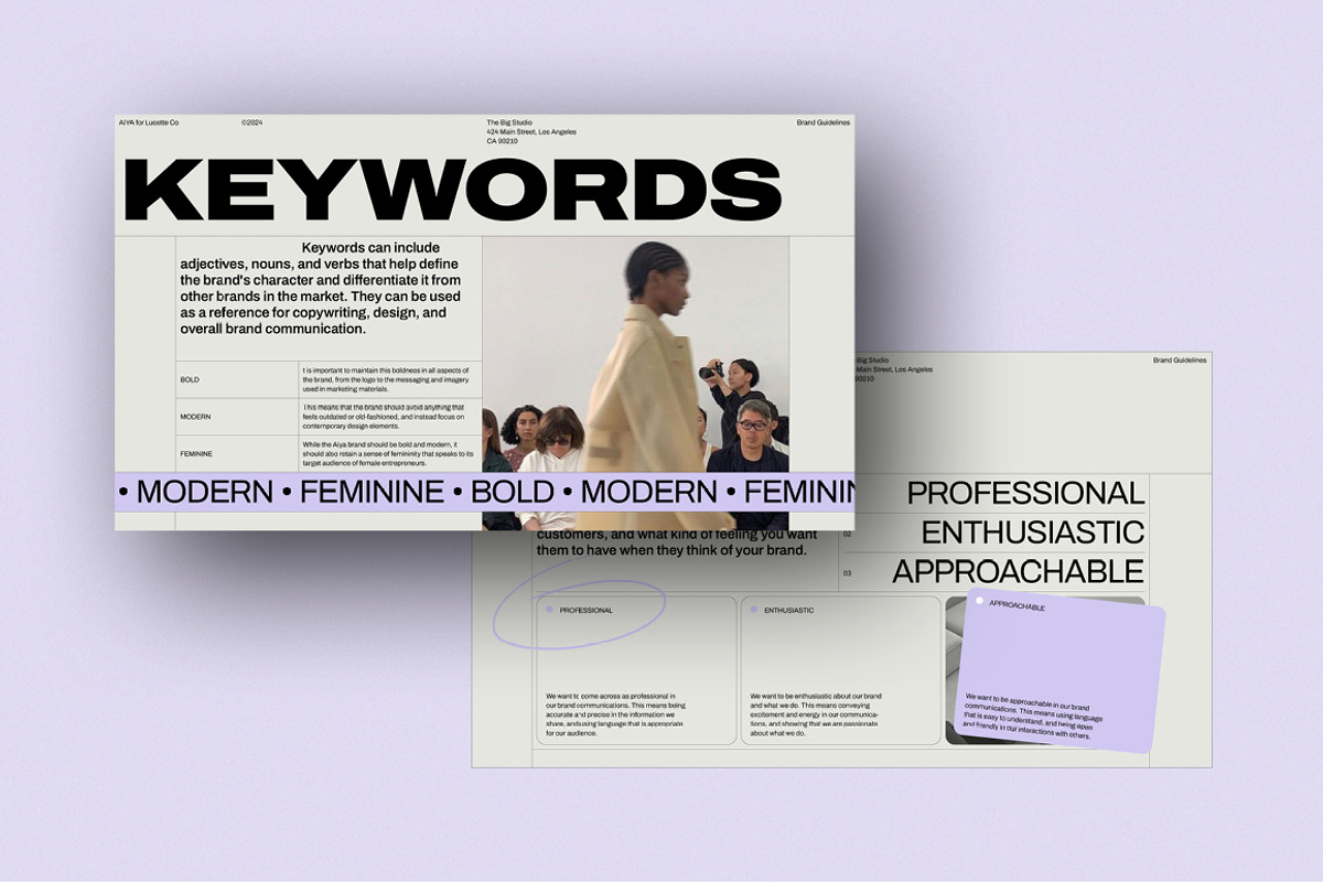 AIYA | Brand Guidelines, a Presentation Template by Studio Standard (Photo 10 of 12)