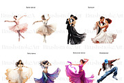 Dance Clipart, Bollywood Dancer PNG, a Person Illustration by BrushstrokeArtGB (Thumbnail 2 of 10)
