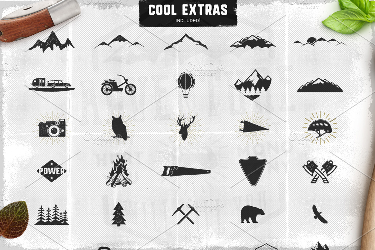 9 Adventure Logos & Tee Designs, an Object Graphic by JeksonGraphics (Photo 6 of 10)