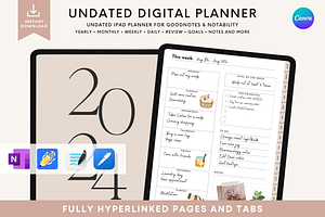 2024 Digital Life Planner For IPad