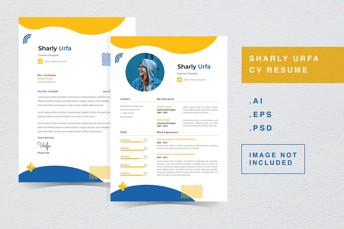 Sharly Urfa - CV Resume Template, a Resume Template by QueenType