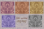 Morris style gravilate patterns, a Pattern Graphic by MightyTreeIE (Thumbnail 2 of 9)