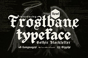 Frostbane - Gothic Blackletter Font, a Blackletter Font by HipFonts (Thumbnail 1 of 9)