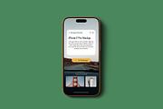 iPhone 17 Pro Mockups, an iPhone Mockup by Tahtagraphic (Thumbnail 11 of 14)