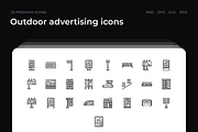 Outdoor advertising icons, an Outline Icon by Wencory (Thumbnail 1 of 2)