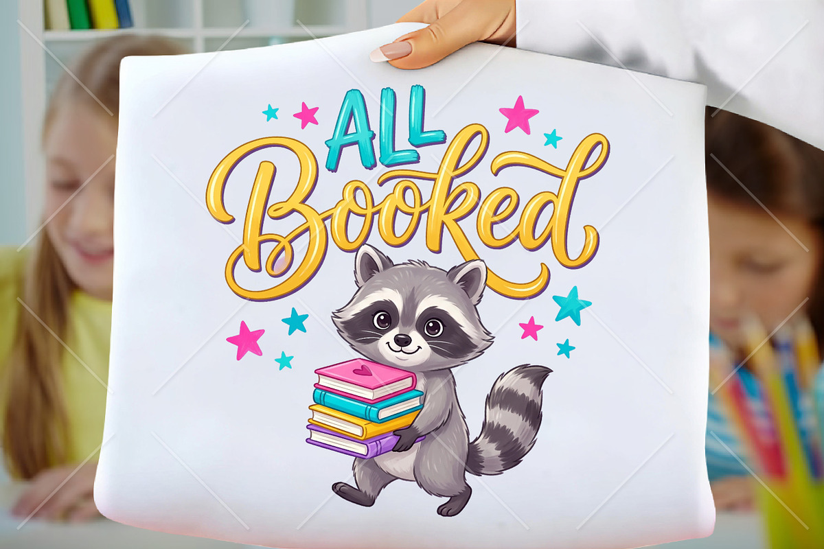 Cute Raccoon School PNG, a Seasonal Illustration by Canvas Craft (Photo 1 of 5)