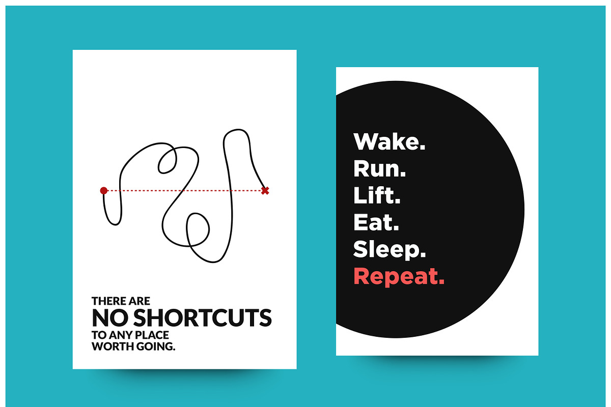 Set of 10 Motivational Posters, an Illustration by Orange Graphics (Photo 3 of 5)