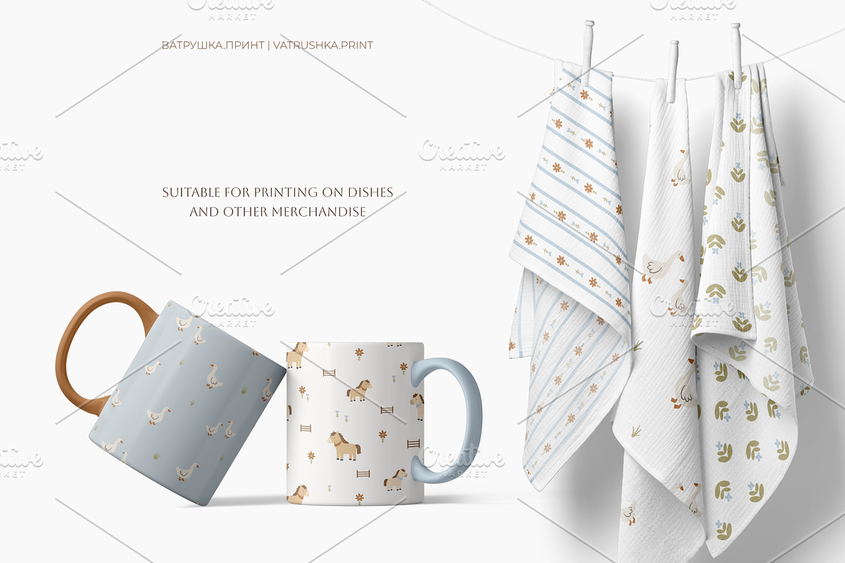 Quiet Meadow - fabric patterns, a Pattern Graphic by vatrushkaprint_store (Photo 5 of 6)