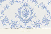 Toile de Jouy 01 Blue Floral Pattern, a Pattern Graphic by Euonia Meraki (Thumbnail 5 of 20)