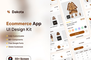 Dakota Ecommerce Mobile App UI KIT