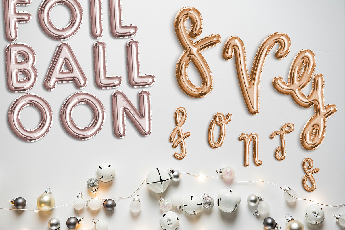 FoilBalloon - Color bitmap font preview 4