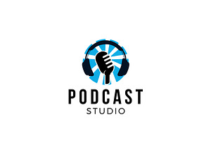 Podcast Studio Logo Design, a Branding & Logo Template by AlvinStd
