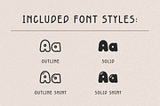 Retro Bubble Display Font-Pipo Soda, a Handwritten Font by ZoloDesignHub (Thumbnail 8 of 9)