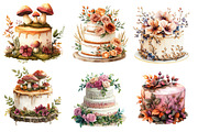 Fall Wedding Cake Clipart, an Illustration by CreationArt (Thumbnail 4 of 5)