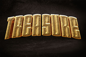 Gold 3D Text Effect