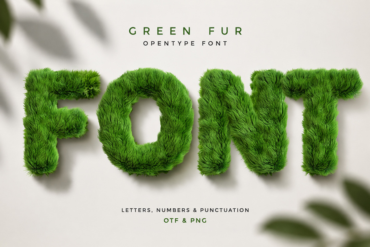 Green Fur Font, a Sans Serif Font by Handmadefont (Photo 1 of 11)