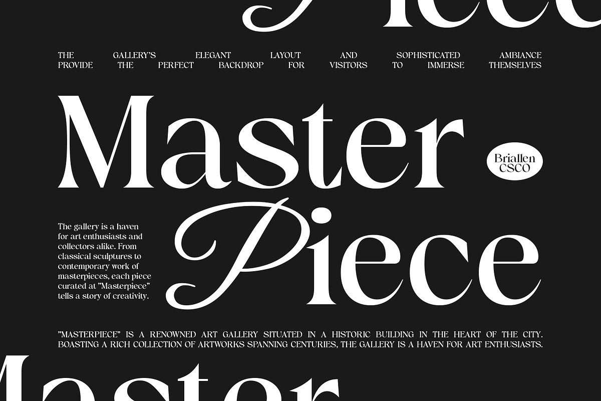 Briallen – Elegant Font, a Serif Font by Craft Supply Co. (Photo 4 of 8)