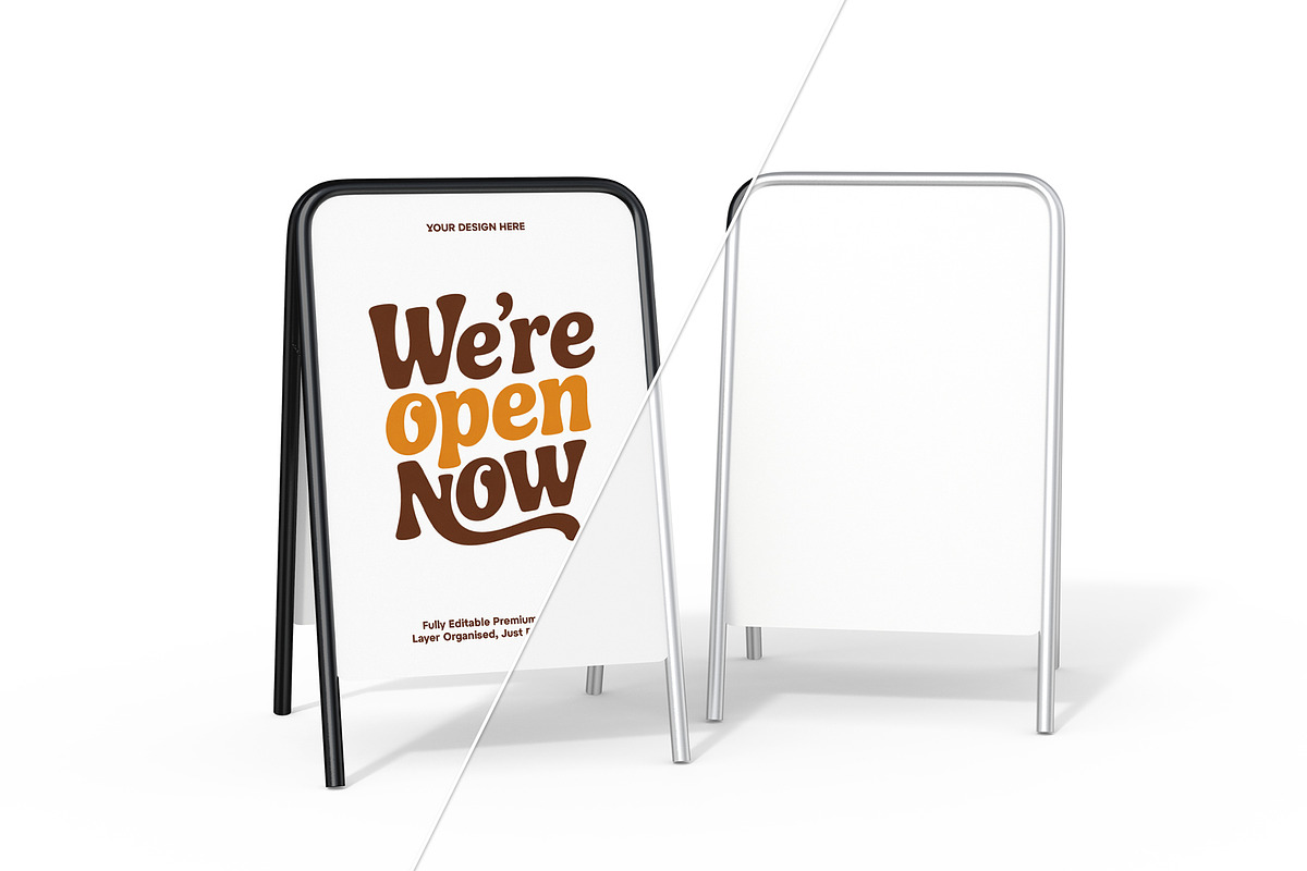 Stand Poster Mockup Set, a Product Mockup by graphypix (Photo 3 of 4)
