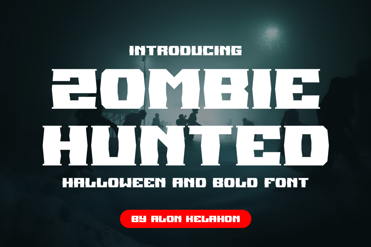 Zombie Hunted, a Serif Font by alon kelakon (Photo 1 of 6)