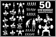 Gym Workout Silhouettes Bundle, an Object Graphic by balal (Thumbnail 2 of 5)