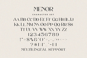 Menor - Stylish Serif Font