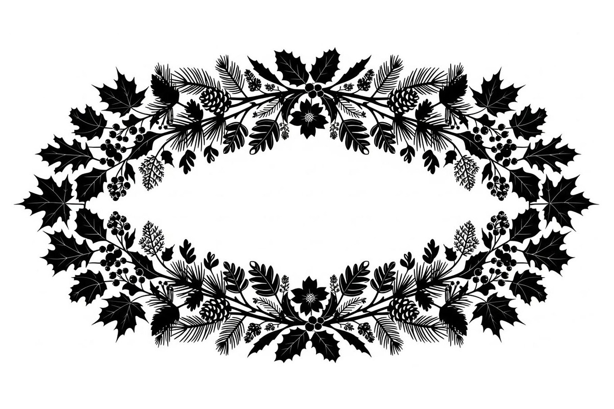 Decorative Nature Frame Silhouette, a Graphic by BIPLOB EXPERT (Photo 5 of 13)