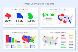 USA Maps Infographic Template