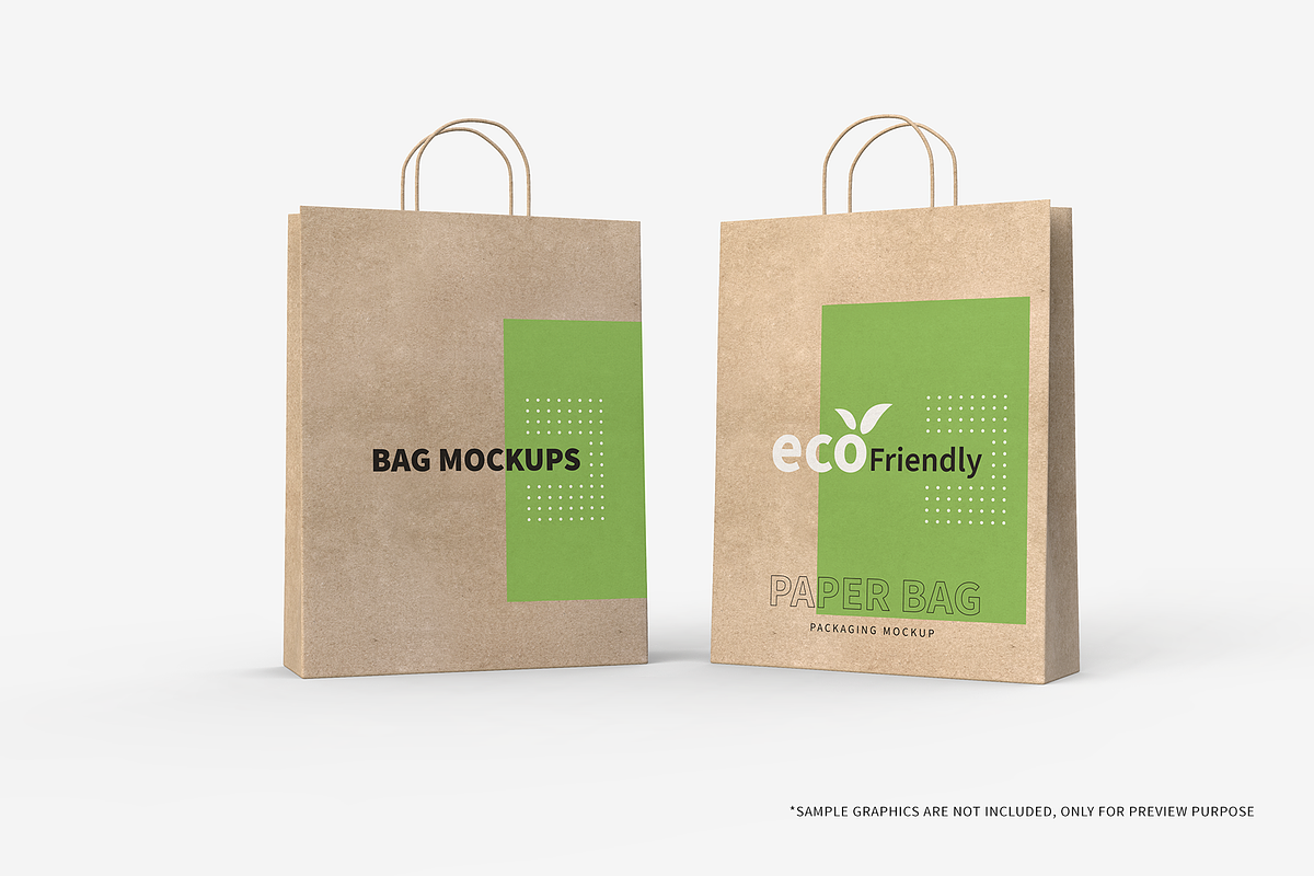 Craft Paper Bag Packaging Mockups, a Packaging Mockup by shaikerintu (Photo 6 of 11)