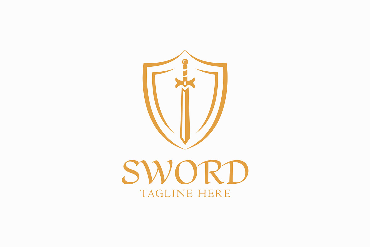 Illustration of Sword Shield Logo, a Branding & Logo Template by Signatoro (Photo 2 of 3)