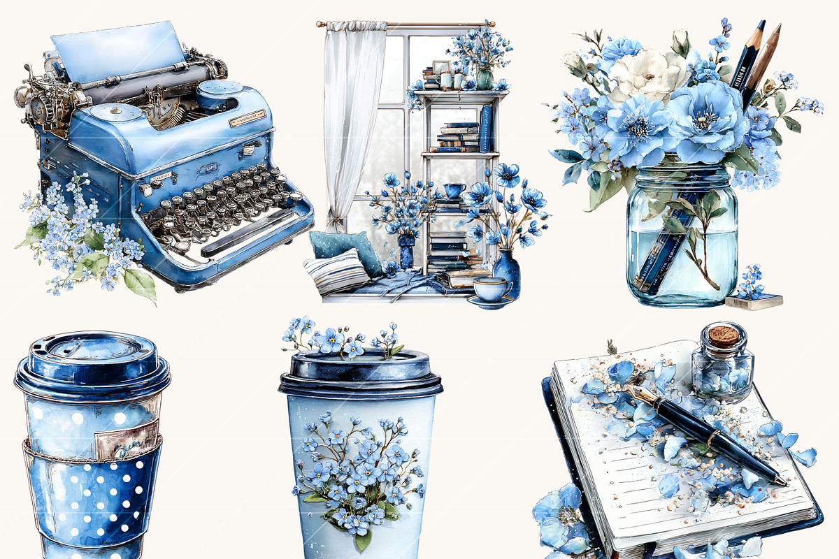Spring Planner Girl Clipart, a Person Illustration by Design Scotch (Photo 7 of 10)