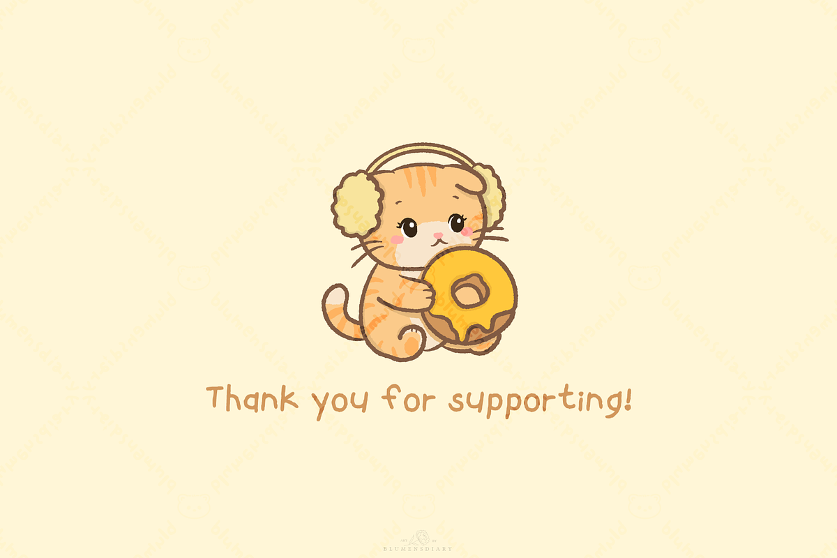 Winter Honey Orange Cat Clipart, an Animal Illustration by Blumensdiary (Photo 6 of 6)