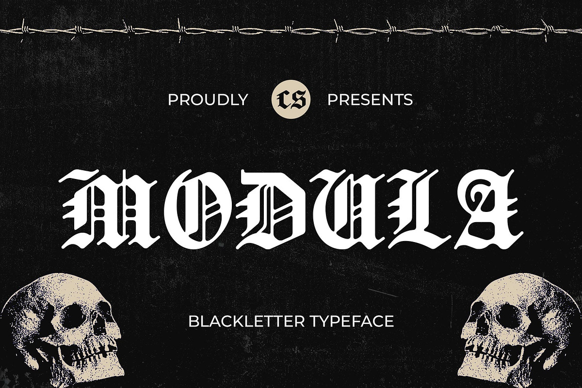 CS Modula – Old English Font, a Blackletter Font by Craft Supply Co. (Photo 1 of 8)