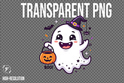 Halloween Spooky Ghost Clipart, a Seasonal Illustration by Forhadx5 (Thumbnail 8 of 11)
