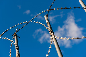 Razor Wire, an Abstract Photo by THP Creative