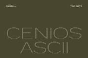 Cenios Ascii, a Sans Serif Font by Craft Supply Co. (Thumbnail 1 of 8)