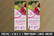 Beauty Salon And Spa Door Hanger, a Templates & Theme by Dotnpix (Thumbnail 1 of 3)