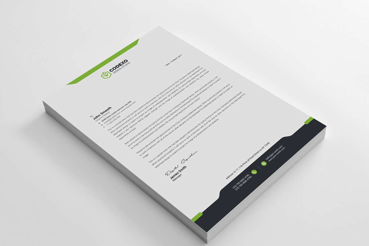 Design Letterhead Template, a Stationery Template by GenerousArt (Photo 10 of 10)