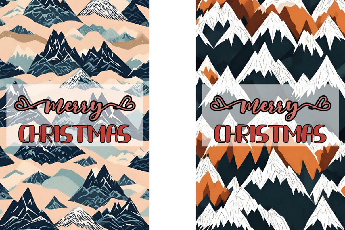Christmas Card Design Bundle 3, a Card Template by Jay Major Designs (Photo 7 of 10)