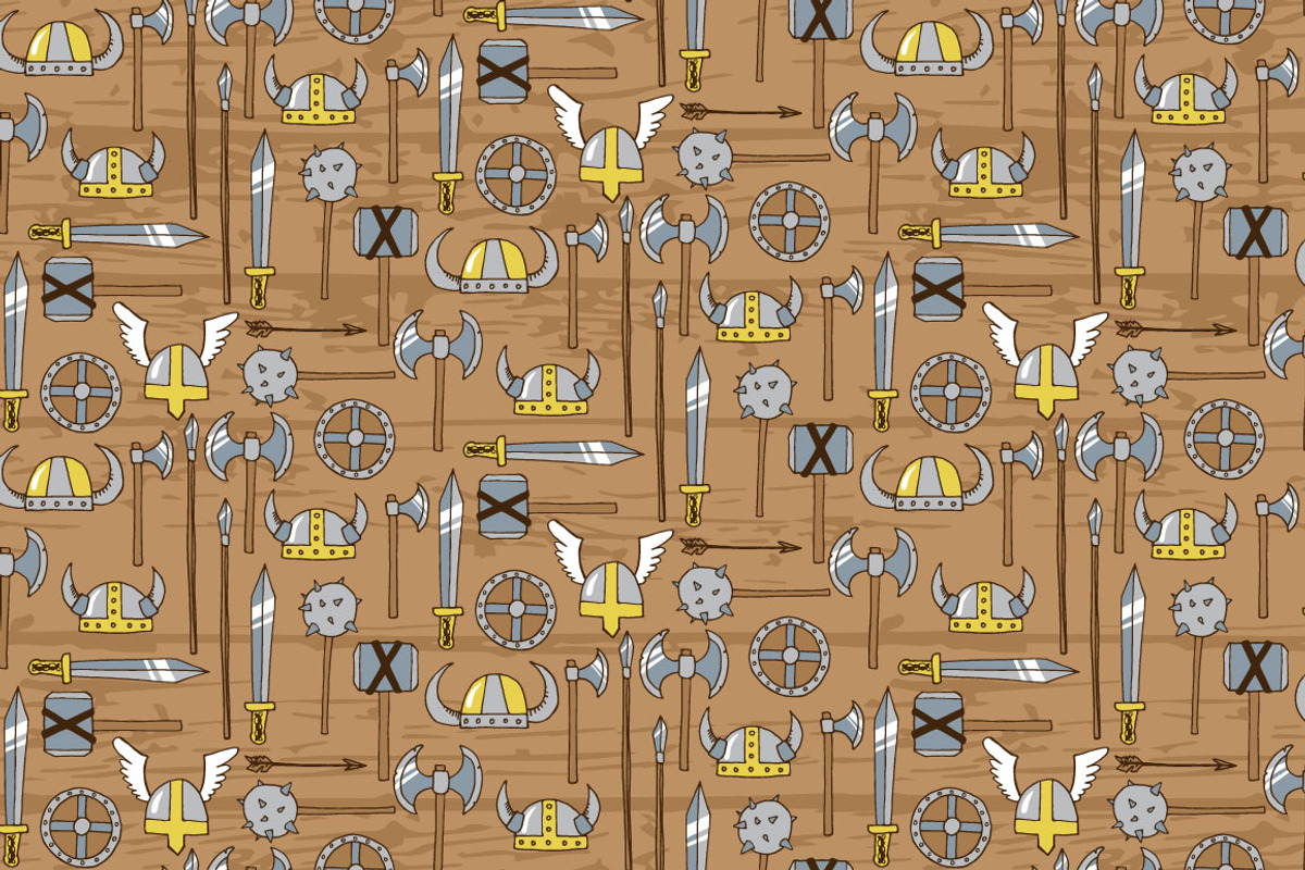 Vikings, a Pattern Graphic by merion_merion (Photo 3 of 5)