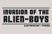 Alien Poster Boy - Typeface, a Sans Serif Font by bciii design (Thumbnail 1 of 2)