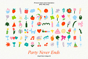 Party Never Ends: Bright Collage Kit, an Object Graphic by divanovskaya_nv (Thumbnail 14 of 17)