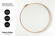 Embroidery Hoop Photoshop Mock-up, a Product Mockup by Rocket & Indigo (Thumbnail 2 of 2)