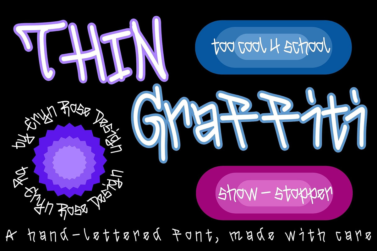 Thin Graphite Marker, a Handwritten Font by Eryn Rose Design (Photo 2 of 7)