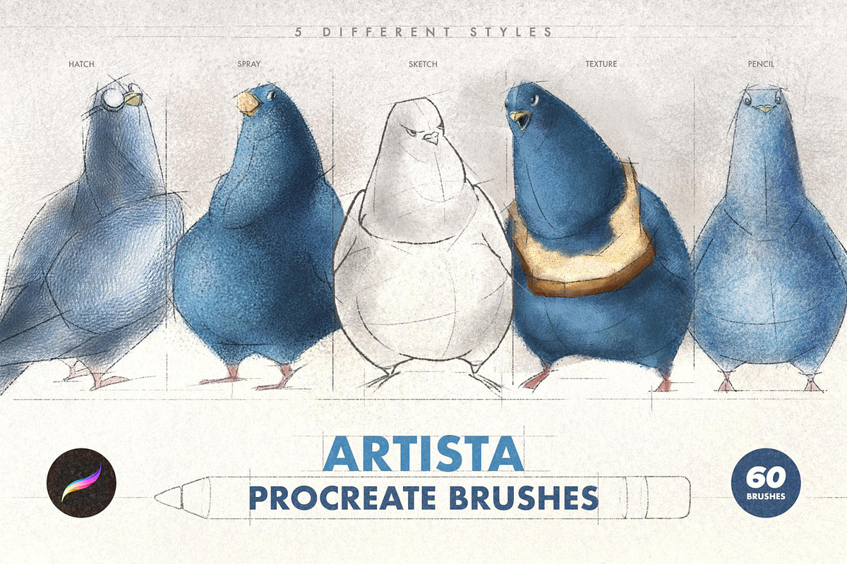 18 in 1 Procreate Brushes Bundle, a Brush Add-On by pixelbuddha.net (Photo 5 of 21)