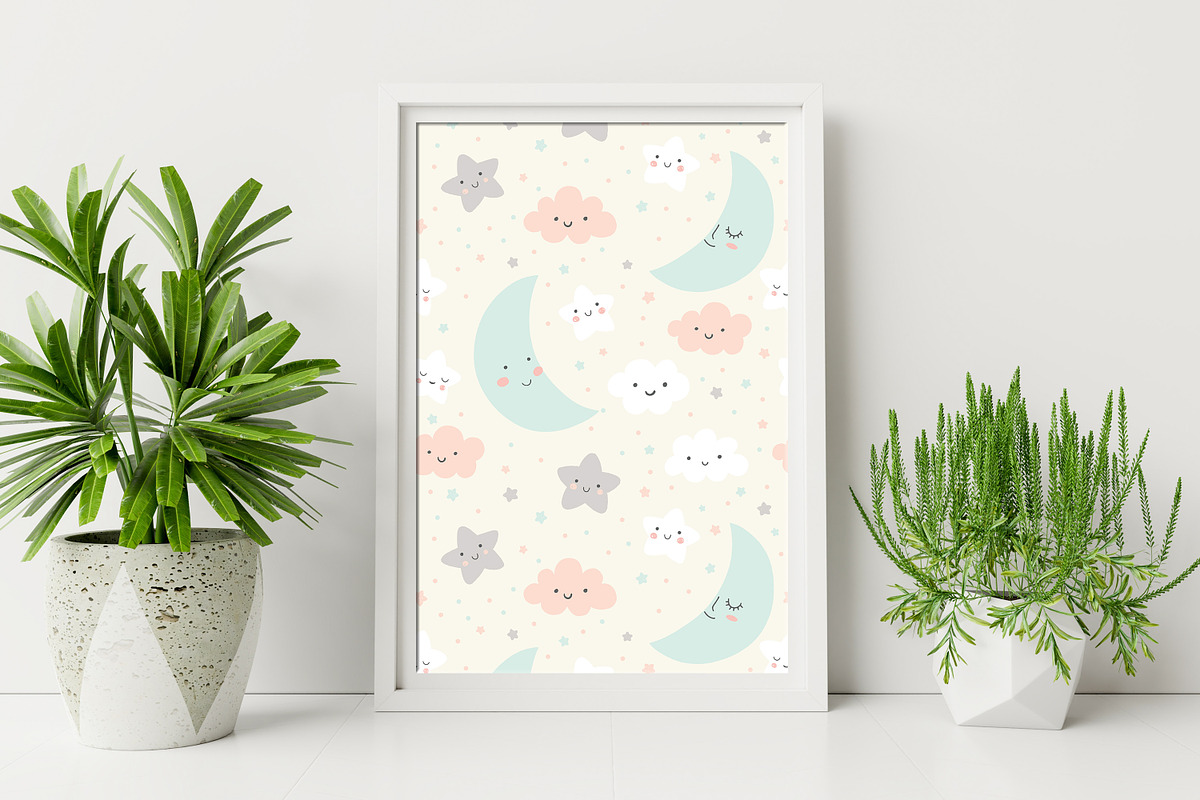Cloud Seamless Pattern, a Pattern Graphic by Digital Studio (Photo 7 of 7)