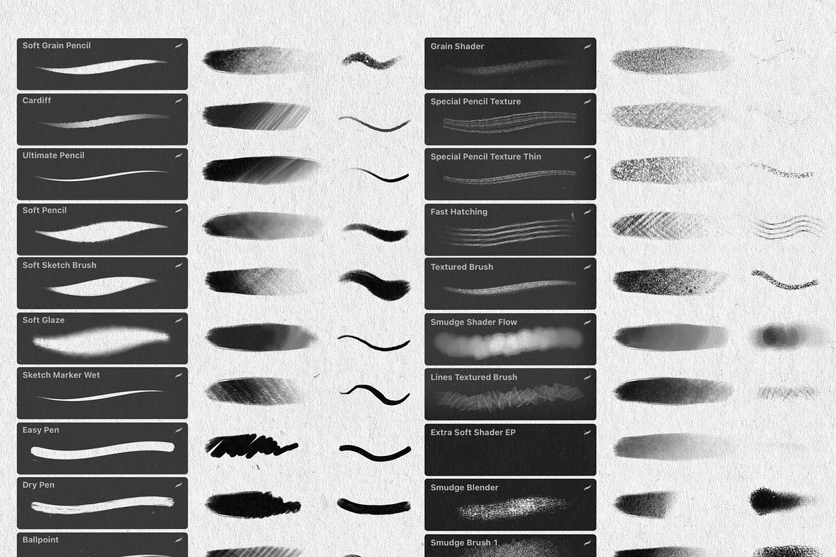 Drawing & Pencil Procreate Brushes, a Brush Add-On by BrushArchive (Photo 6 of 7)