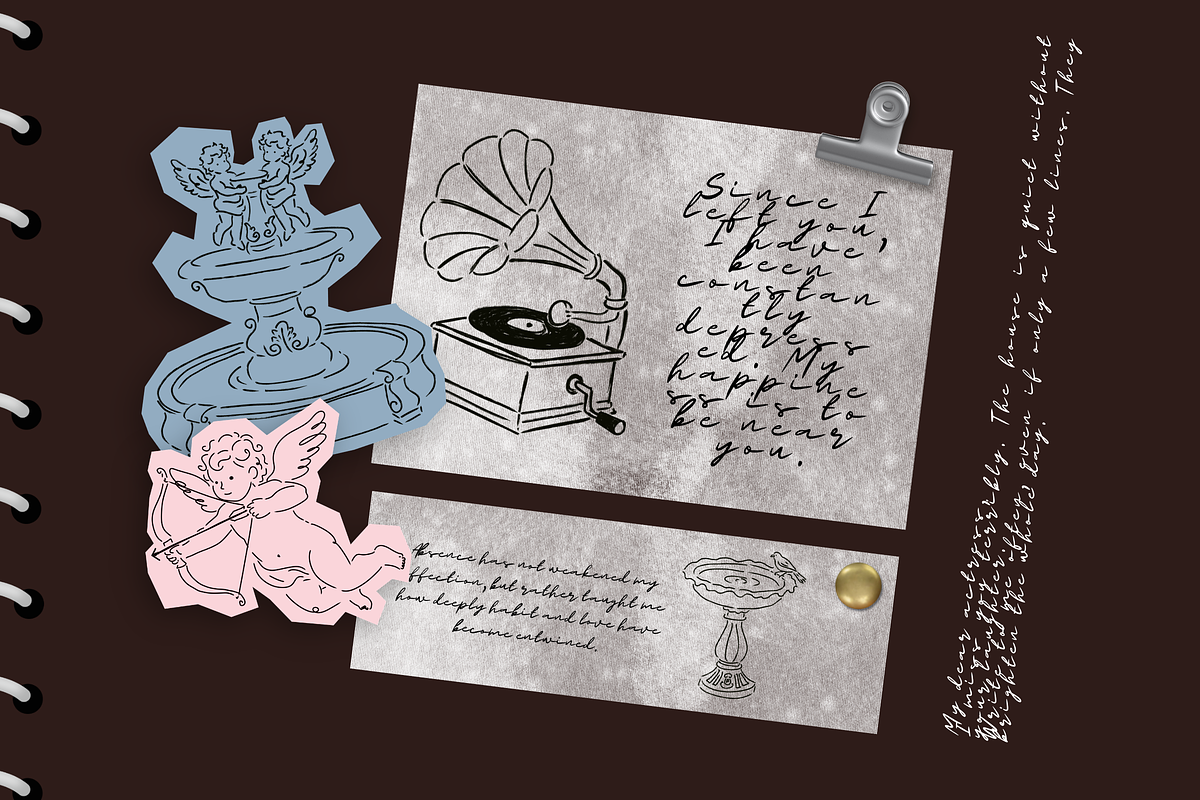 52+ Romantic Decorative Text Designs, an Object Graphic by The Journey Atelier (Photo 13 of 17)