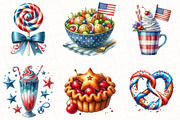 4th Of July Foods Party Clipart, an Illustration by OK Design (Thumbnail 4 of 5)