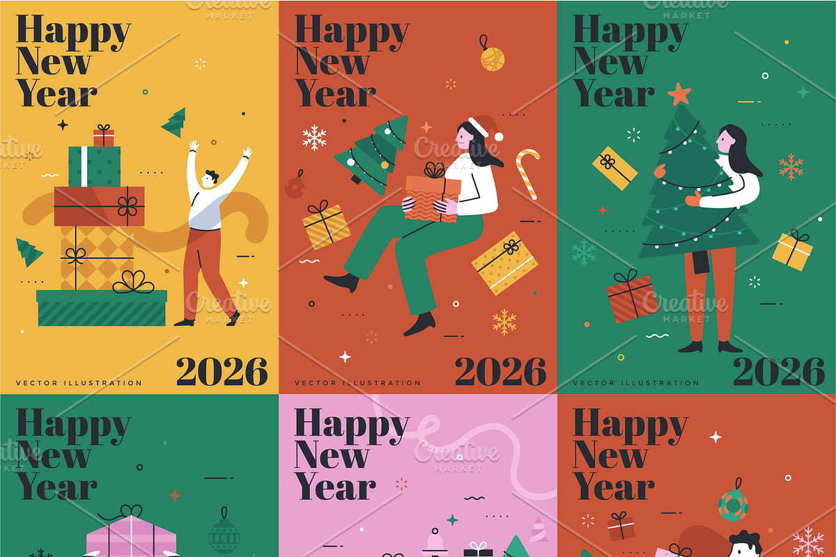 Digital Christmas. 24 Scenes., a Seasonal Illustration by Andrew Kras Design (Photo 4 of 8)